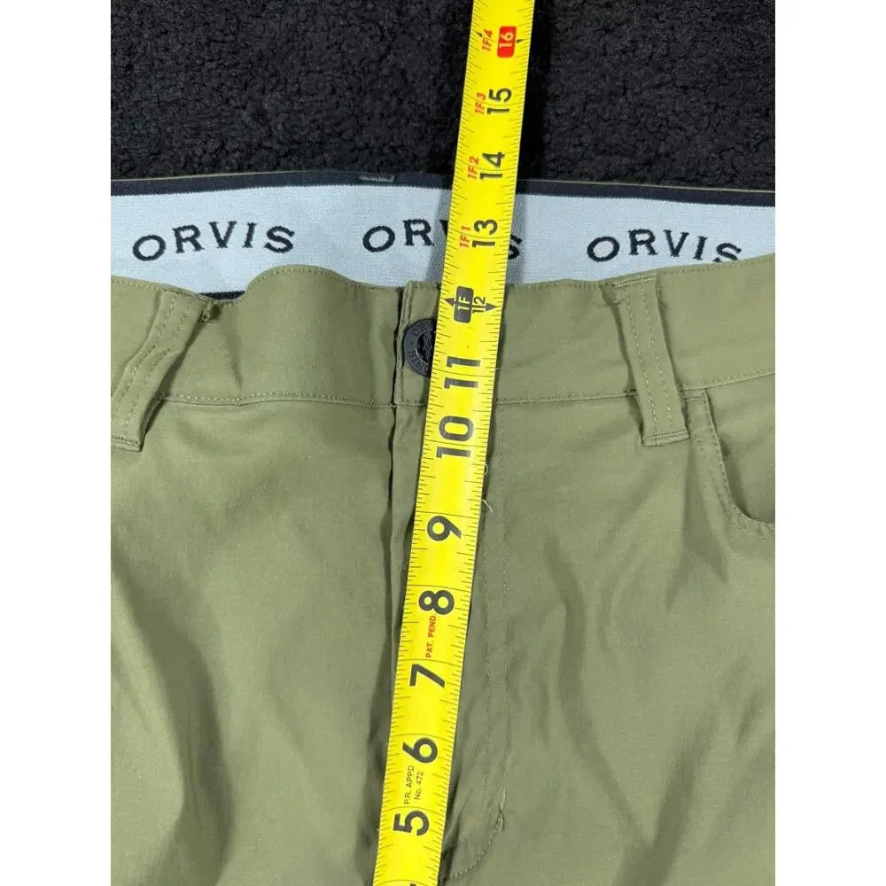 Orvis Pants Mens 36x32 Tech Pant Green Casual Stretch Hiking Cargo Outdoor